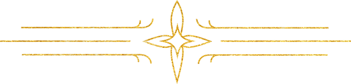 Art Deco Minimal Gold Foil Christmas Star Middle Piece Border